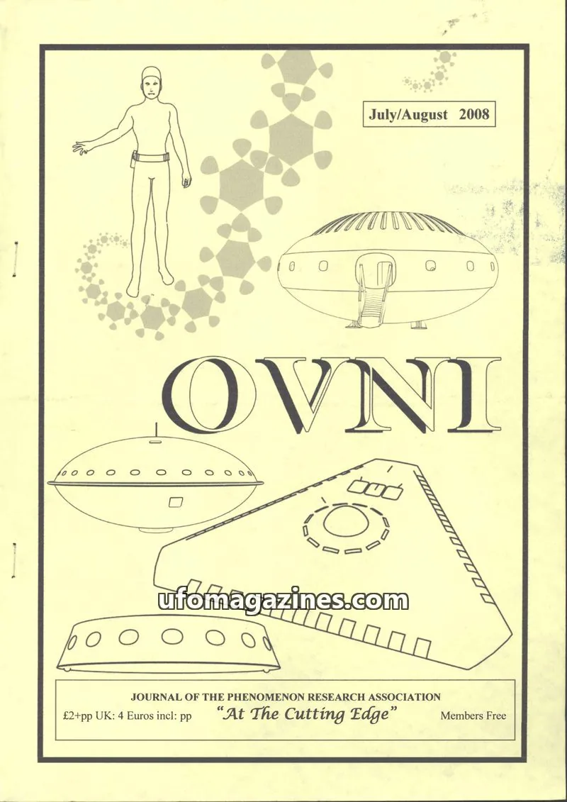 Cover of The Phenomenon Research Association issue July/August 2008: OVNI