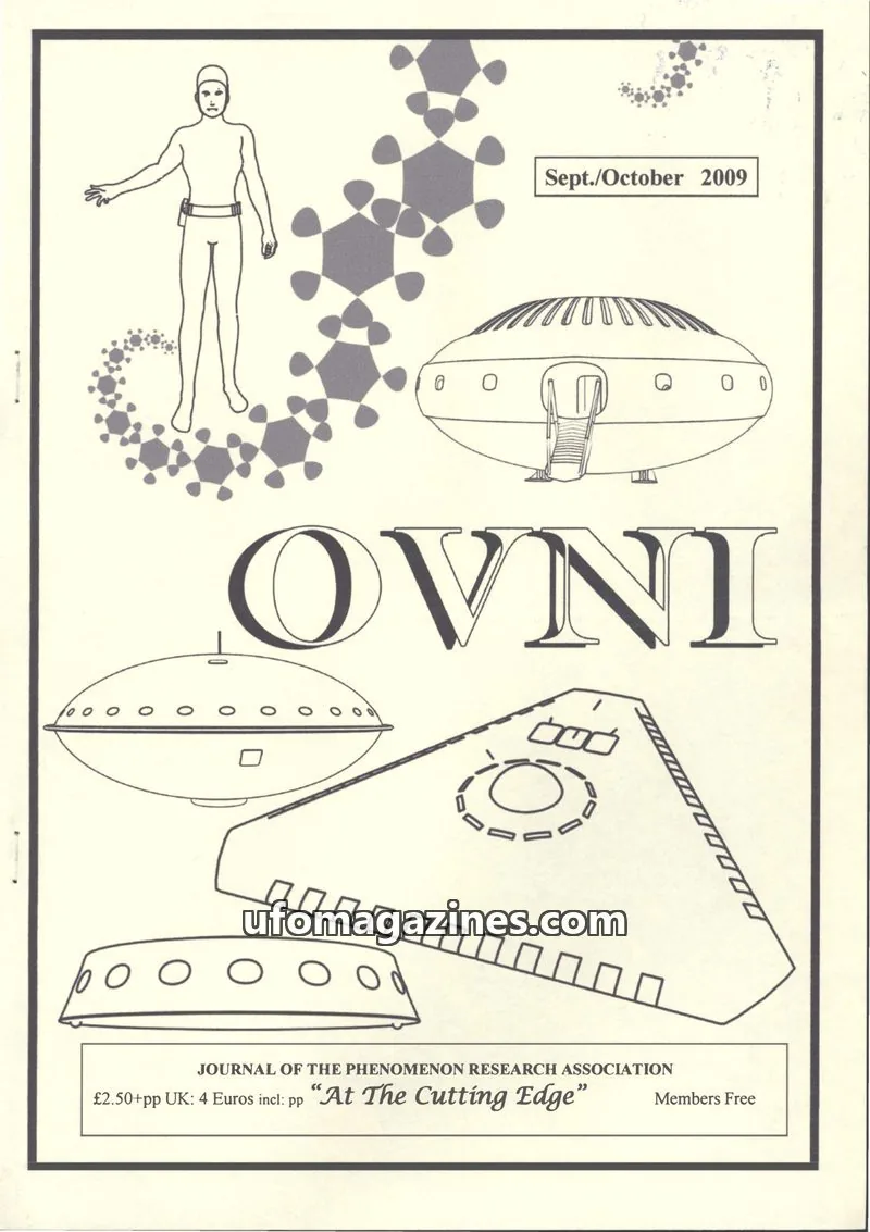 Cover of JOURNAL OF THE PHENOMENON RESEARCH ASSOCIATION issue Sept./October 2009: OVNI