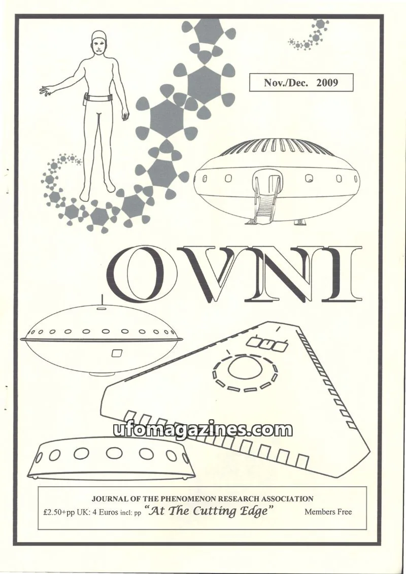 Cover of JOURNAL OF THE PHENOMENON RESEARCH ASSOCIATION issue Nov./Dec. 2009: OVNI