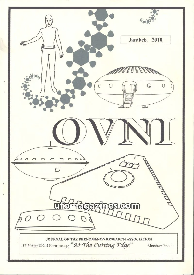 Cover of JOURNAL OF THE PHENOMENON RESEARCH ASSOCIATION issue Jan/Feb. 2010: OVNI