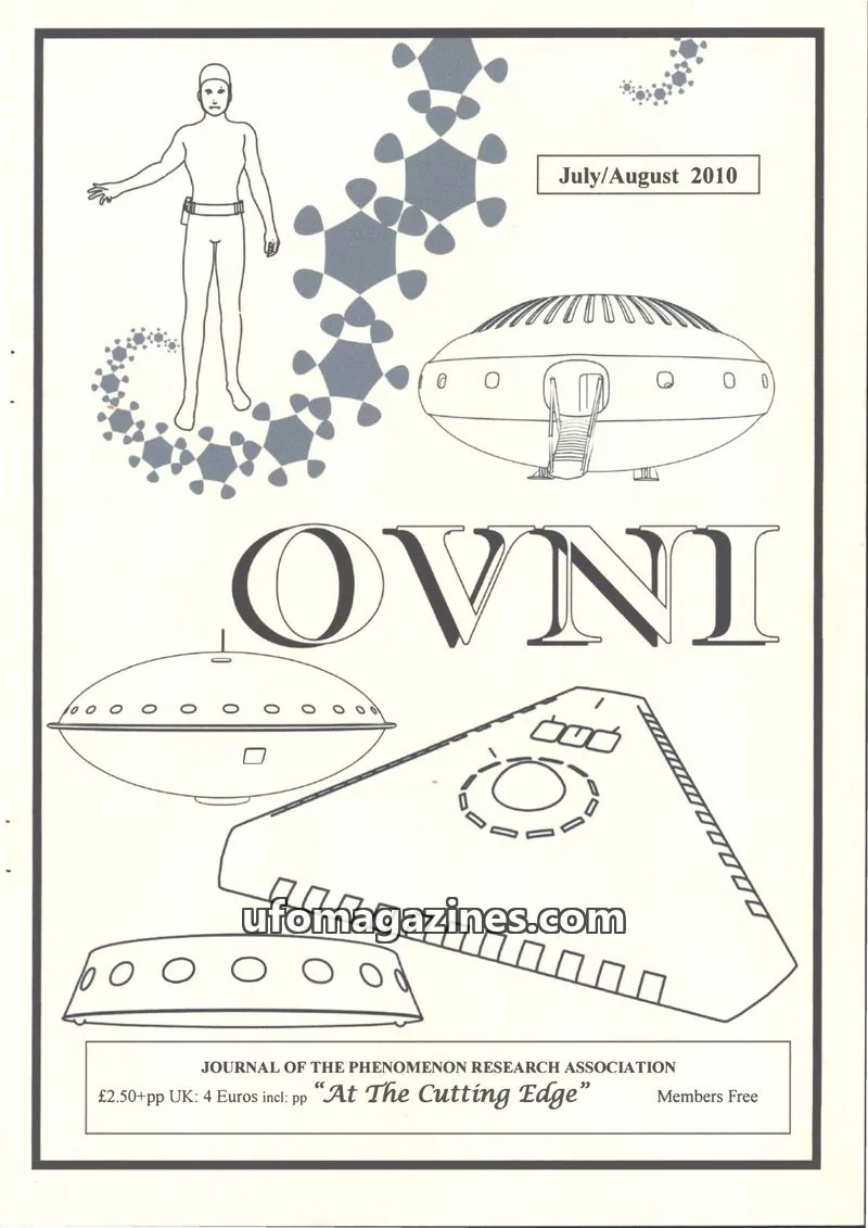 Cover of JOURNAL OF THE PHENOMENON RESEARCH ASSOCIATION issue July/August 2010: OVNI