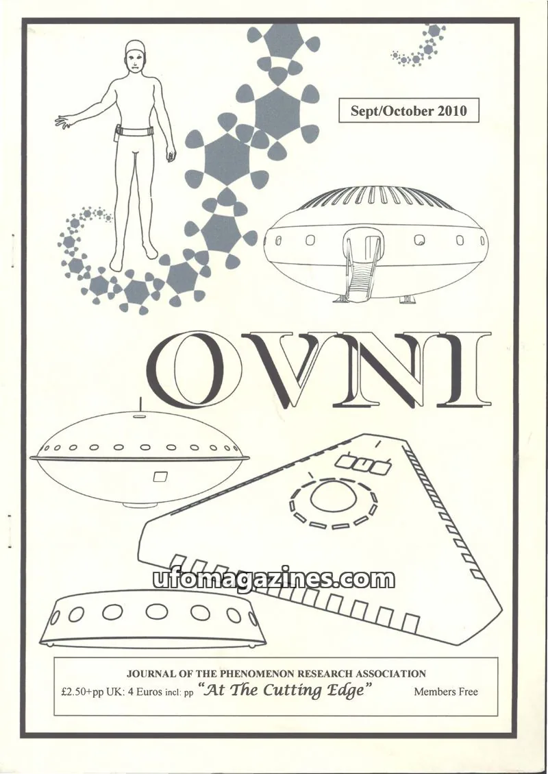 Cover of JOURNAL OF THE PHENOMENON RESEARCH ASSOCIATION issue Sept/October 2010: OVNI