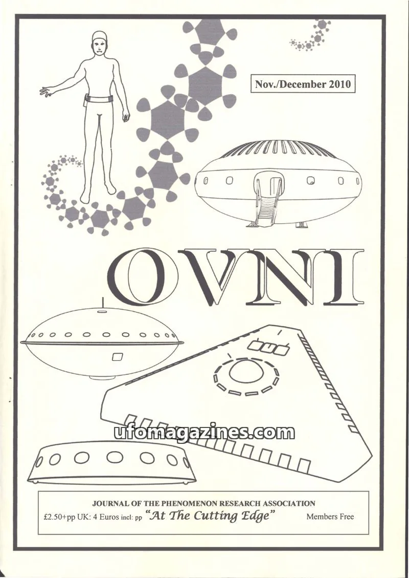 Cover of JOURNAL OF THE PHENOMENON RESEARCH ASSOCIATION issue Nov./December 2010: OVNI