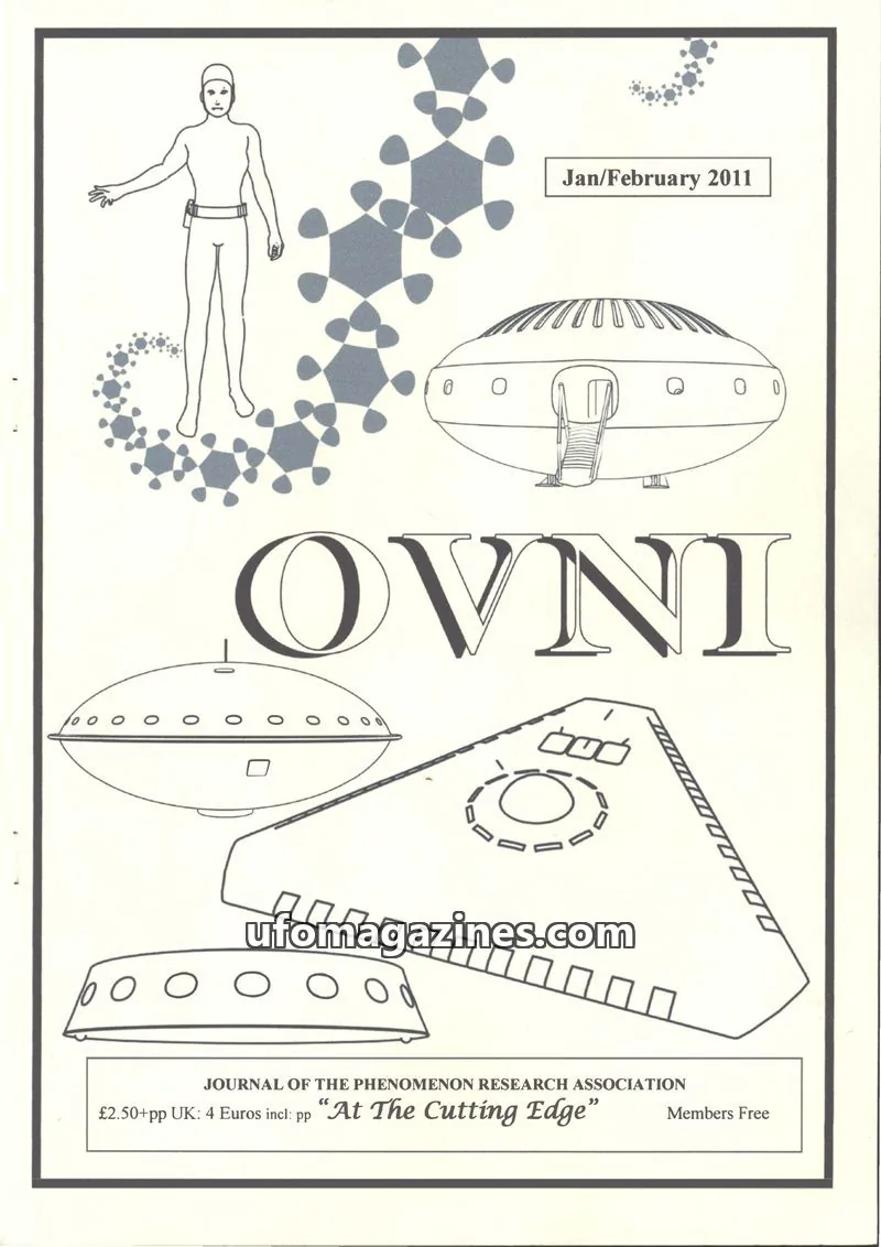 Cover of JOURNAL OF THE PHENOMENON RESEARCH ASSOCIATION issue Jan/February 2011: OVNI