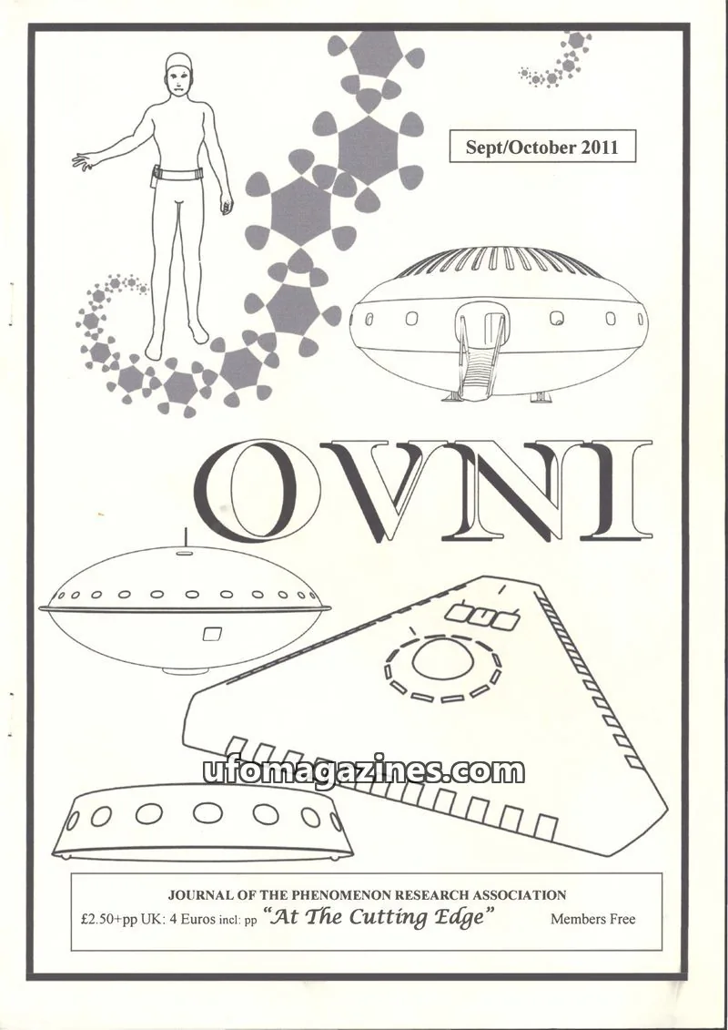 Cover of JOURNAL OF THE PHENOMENON RESEARCH ASSOCIATION issue Sept/October 2011: OVNI