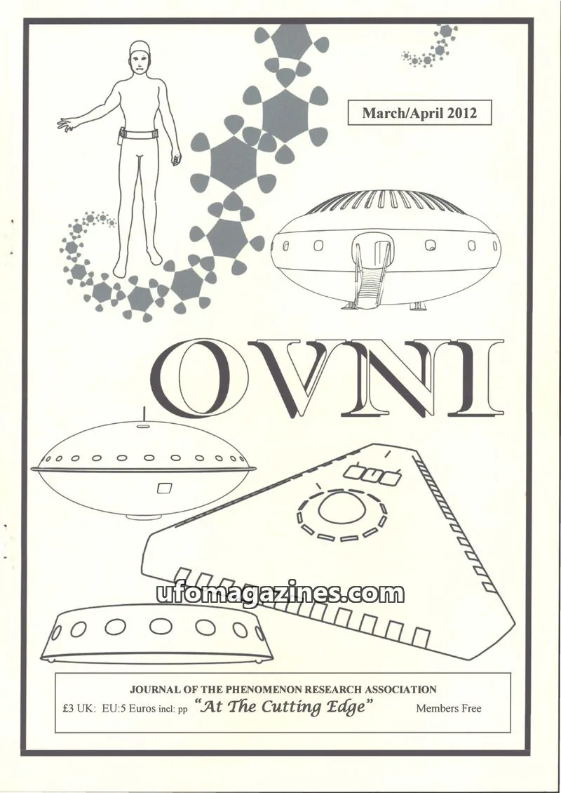 Cover of JOURNAL OF THE PHENOMENON RESEARCH ASSOCIATION issue March/April 2012: OVNI