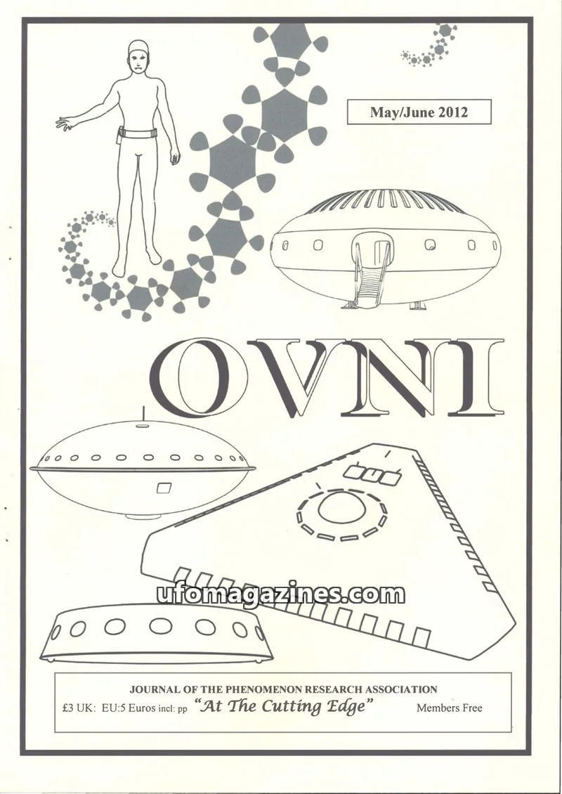 Cover of JOURNAL OF THE PHENOMENON RESEARCH ASSOCIATION issue May/June 2012: OVNI