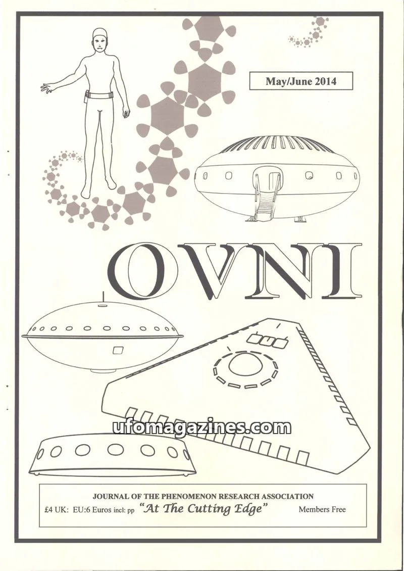 Cover of JOURNAL OF THE PHENOMENON RESEARCH ASSOCIATION issue May/June 2014: OVNI