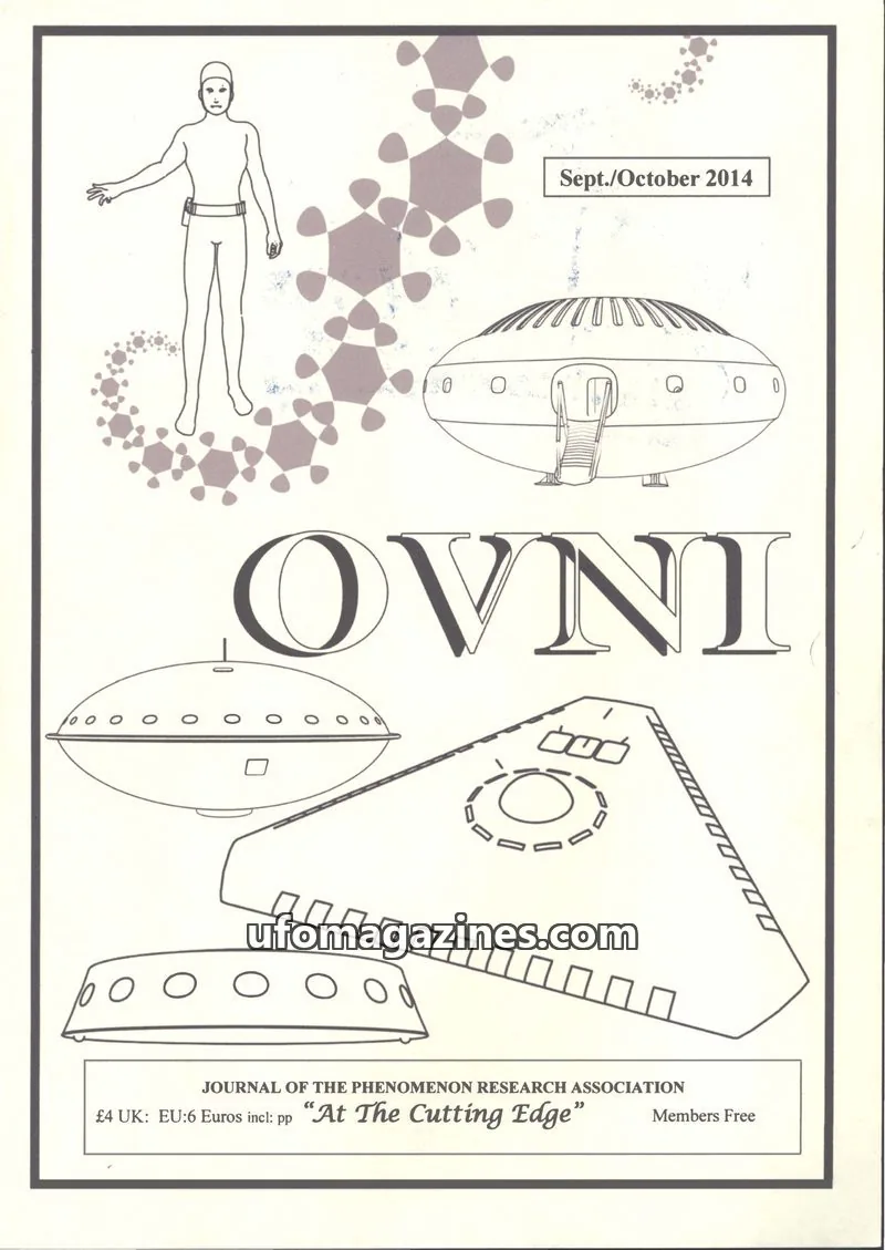 Cover of JOURNAL OF THE PHENOMENON RESEARCH ASSOCIATION issue Sept./October 2014: OVNI