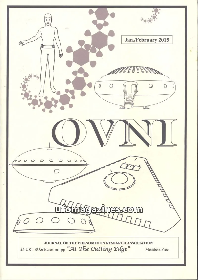 Cover of JOURNAL OF THE PHENOMENON RESEARCH ASSOCIATION issue Jan./February 2015: OVNI