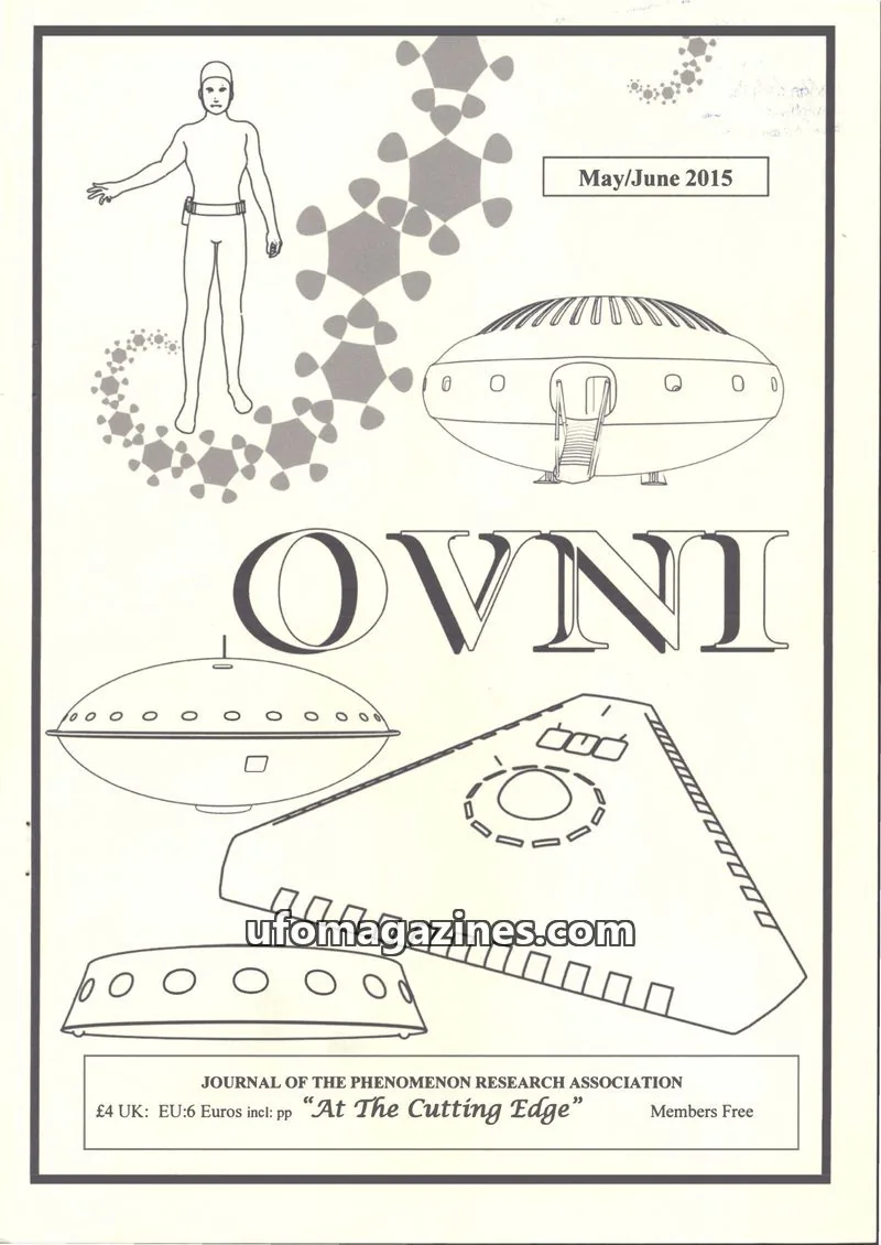 Cover of JOURNAL OF THE PHENOMENON RESEARCH ASSOCIATION issue May/June 2015: OVNI