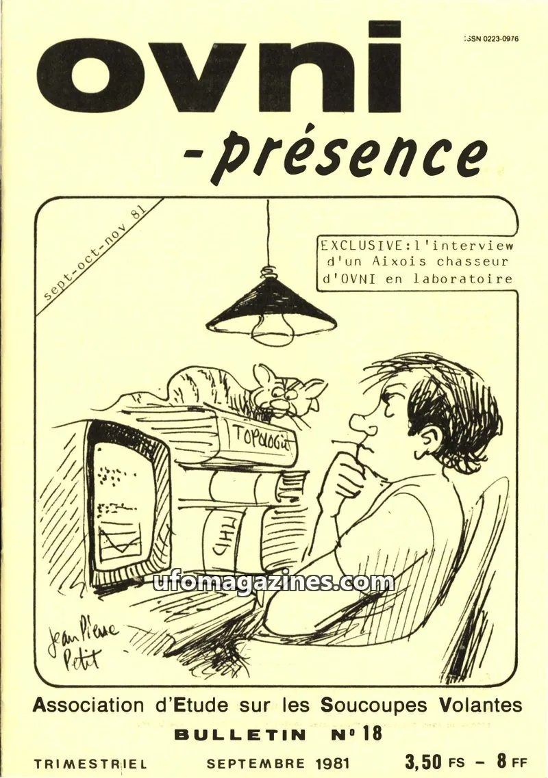 Cover of Association d'Etude sur les Soucoupes Volantes issue 18: ovni - présence