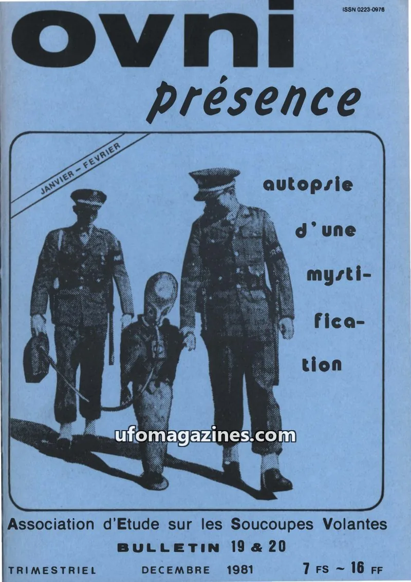 Cover of Association d'Etude sur les Soucoupes Volantes issue 19 & 20: ovni présence