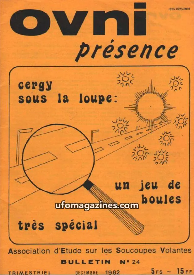 Cover of Association d'Etude sur les Soucoupes Volantes issue N° 24: ovni présence