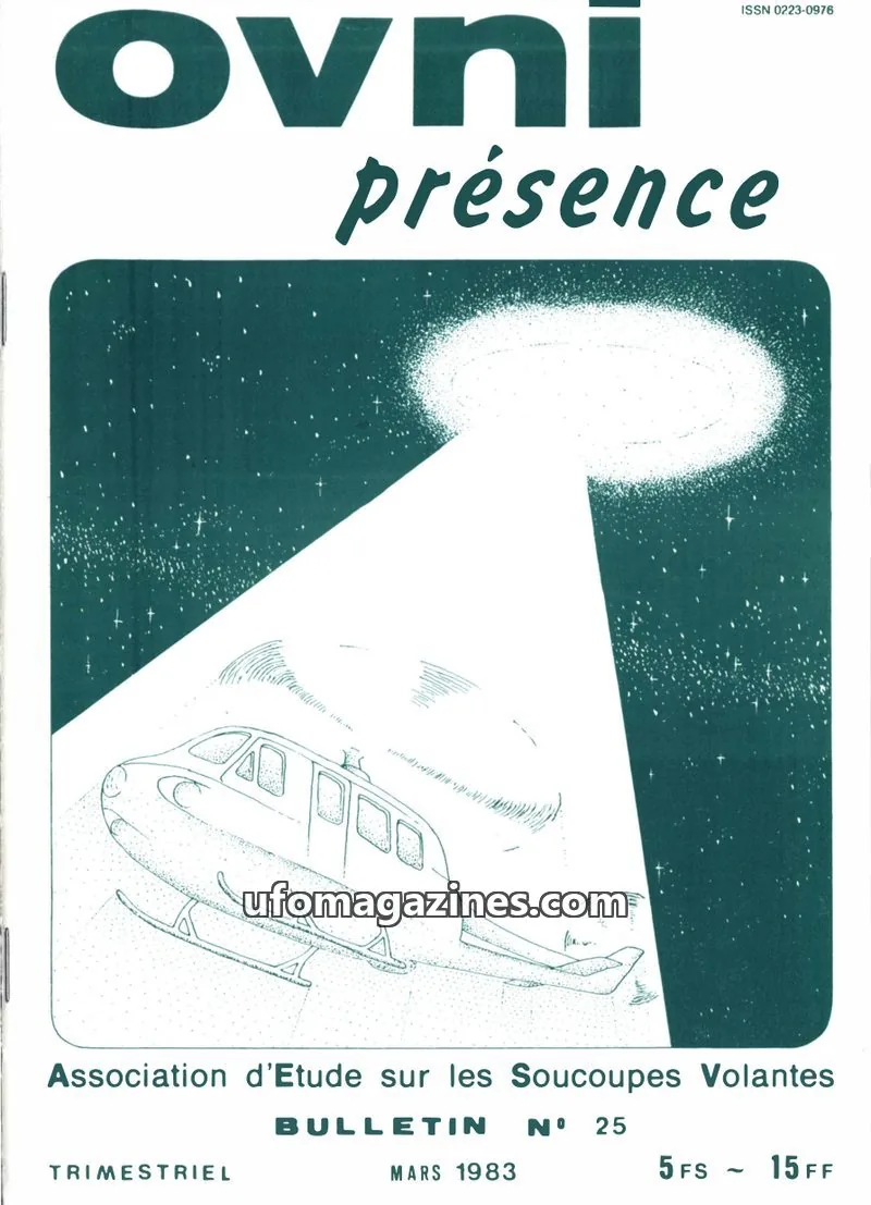 Cover of Association d'Etude sur les Soucoupes Volantes issue 25: ovni présence