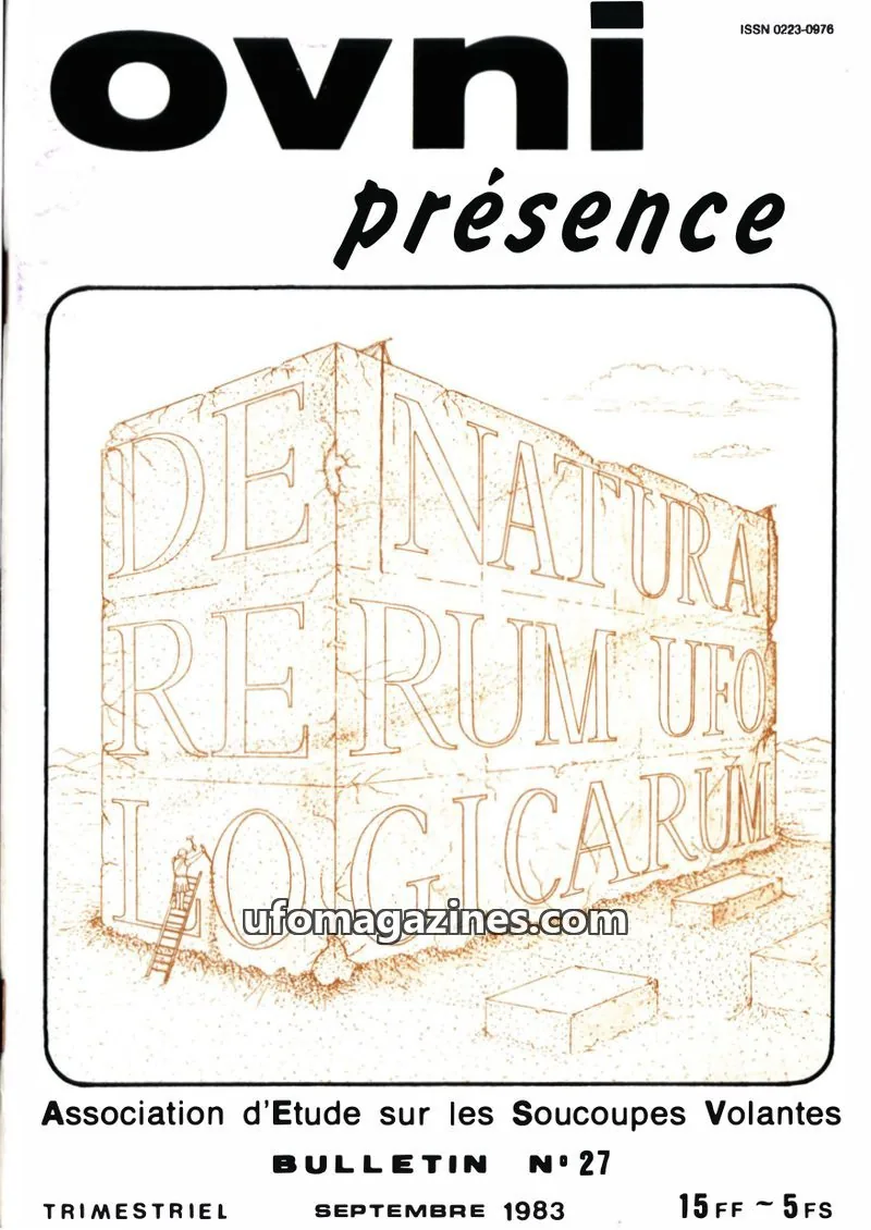 Cover of Association d'Etude sur les Soucoupes Volantes issue 27: ovni présence