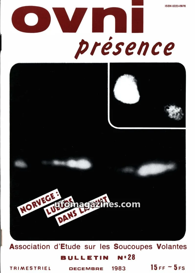 Cover of Association d'Etude sur les Soucoupes Volantes issue 28: ovni présence