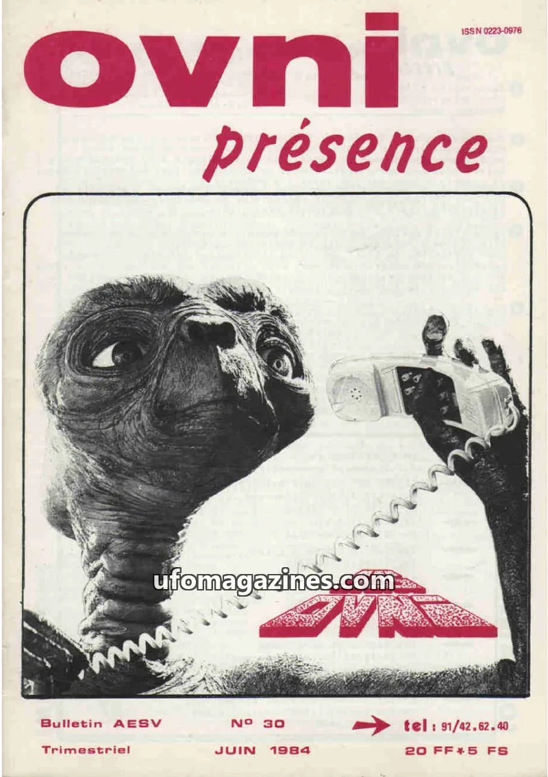 Cover of Association d'Etude sur les Soucoupes Volantes issue 30: ovni présence