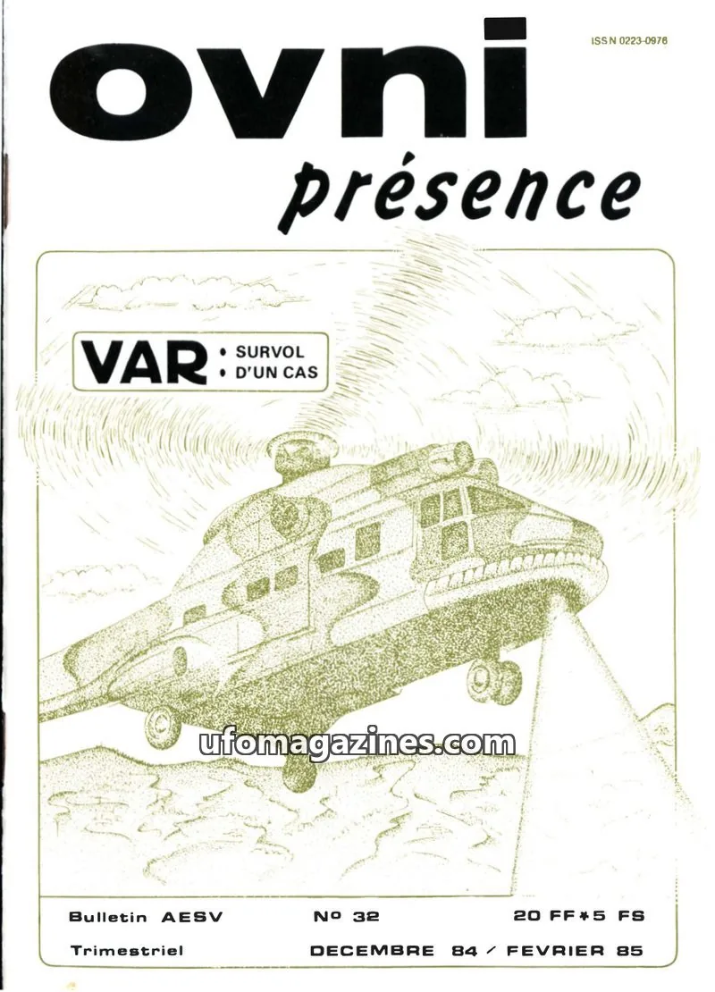 Cover of Association d'Etude sur les Soucoupes Volantes (AESV) issue 32: ovni présence