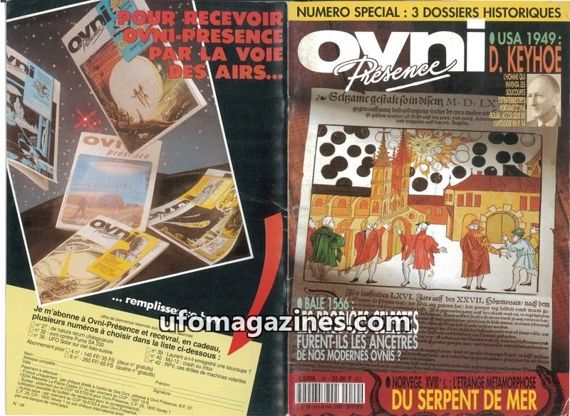 Cover of OVNI Presence issue 49: Ovni-Présence