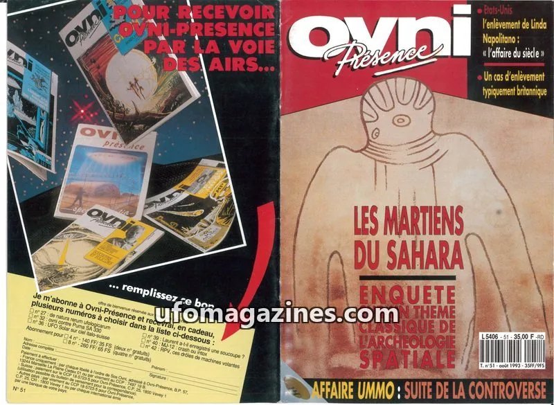Cover of OVNI Presence issue 51: Ovni-Présence