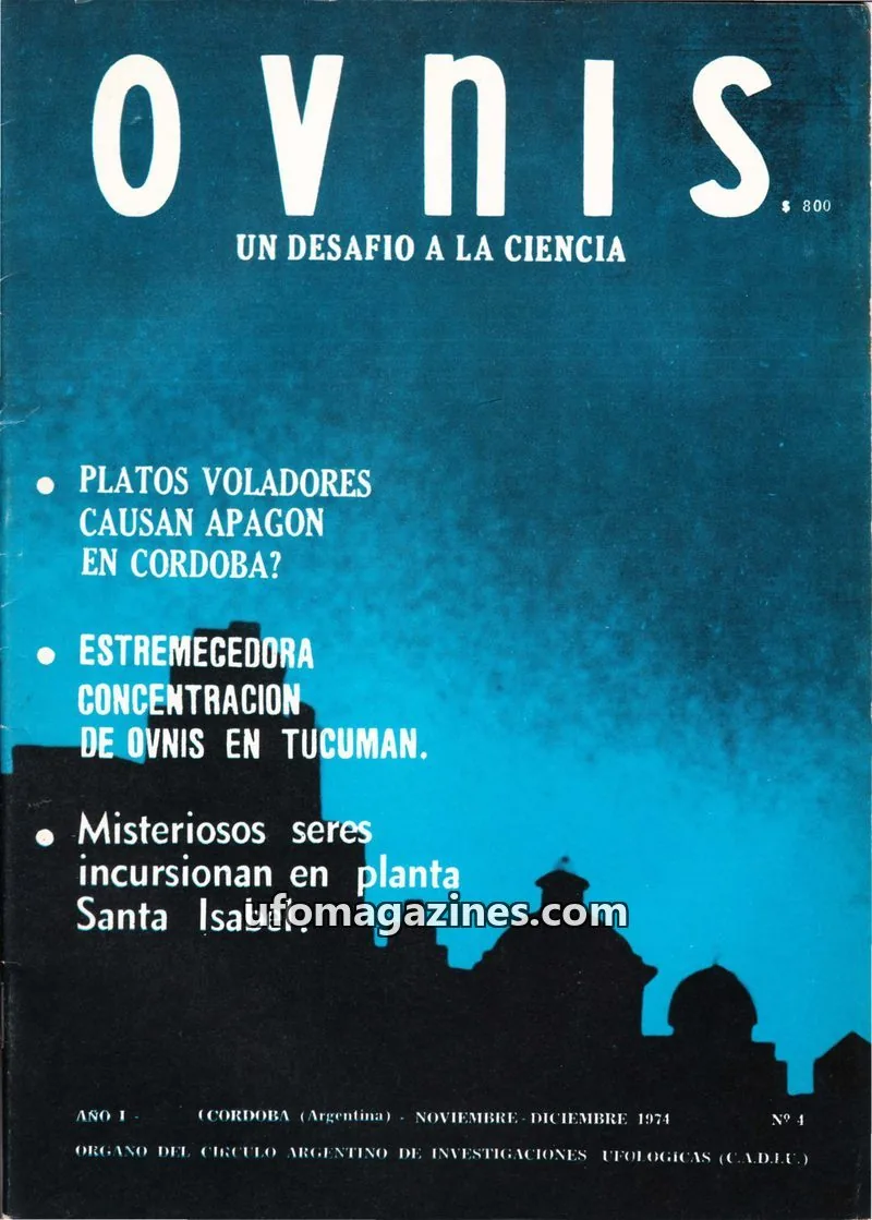 Cover of Ovnis - Un desafio a la ciencia issue 4: OVNIS