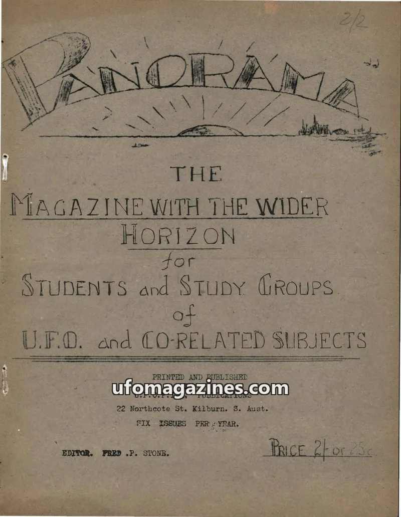 Cover of U.F.O.P.I.A. PUBLICATIONS issue Vol. Two No. 2: PANORAMA