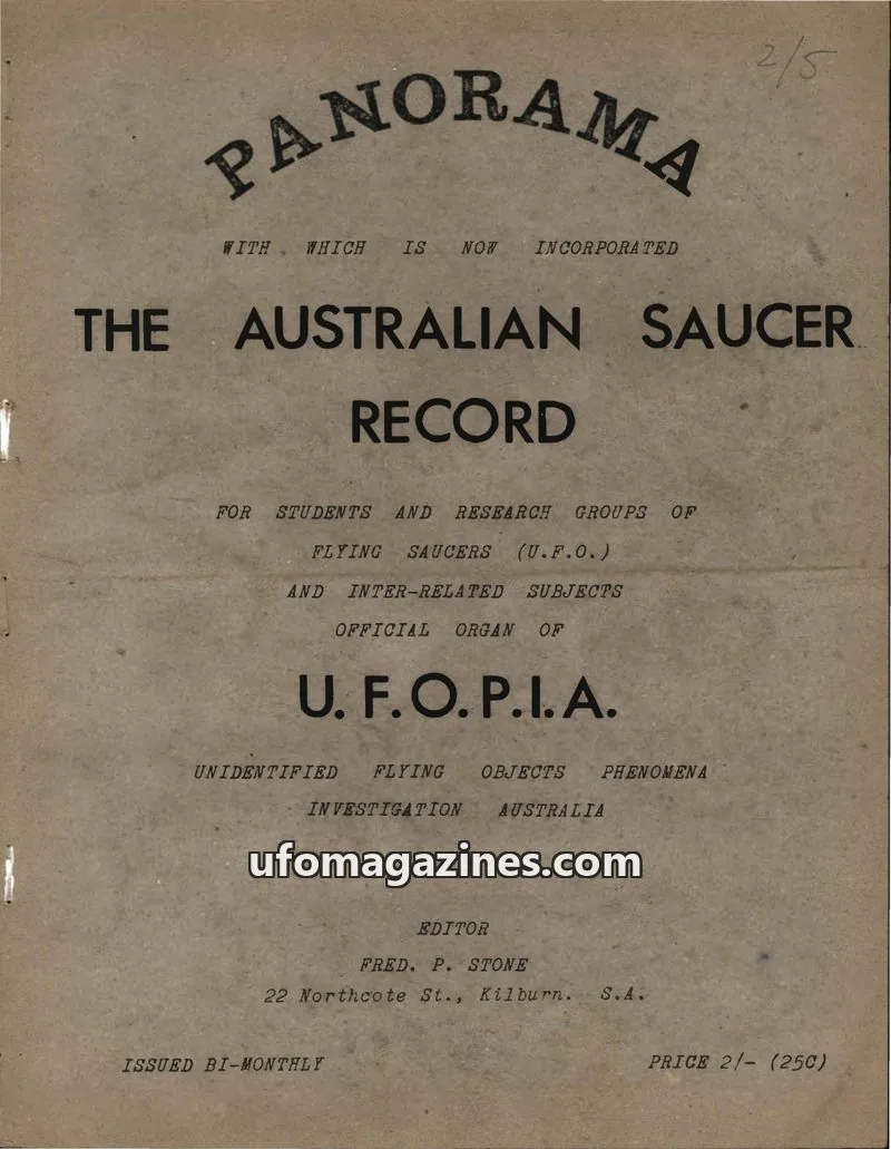 Cover of Panorama (Stone) issue Vol. 2, No. 5: PANORAMA