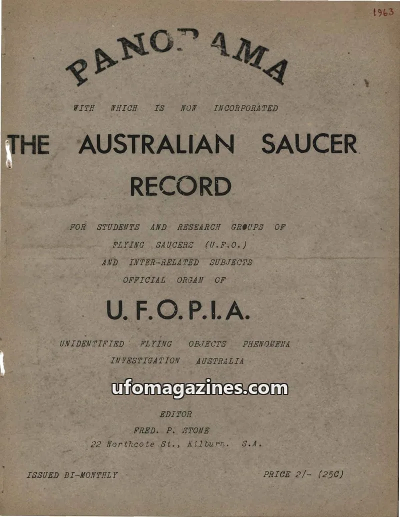 Cover of Panorama (Stone) issue Vol. 3 No. 1: PANORAMA