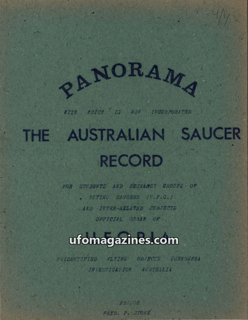 Cover of Panorama (Stone) issue VOL. 4. No4.: PANORAMA
