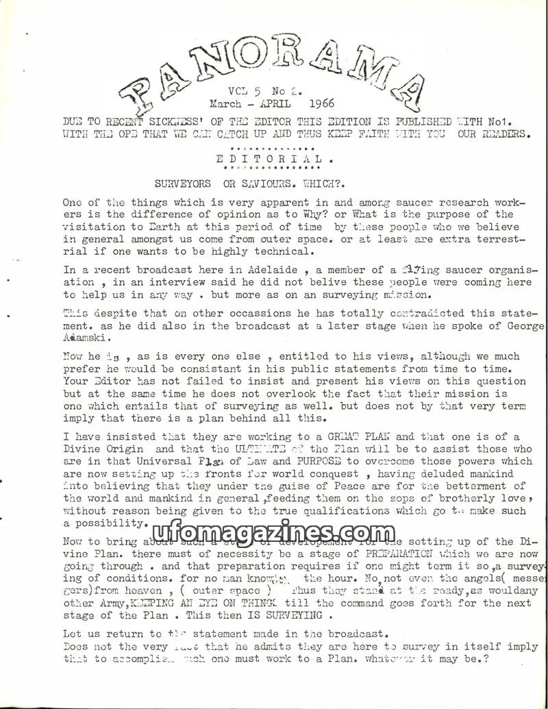 Cover of PANORAMA issue No 2: PANORAMA