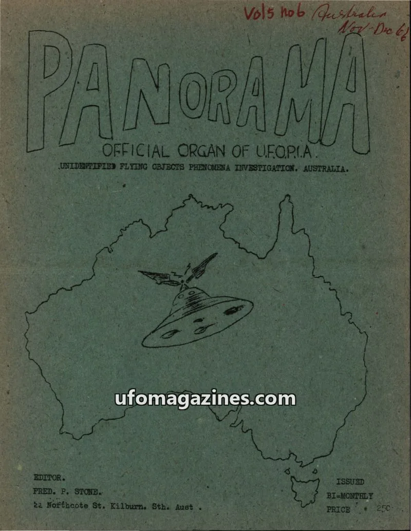 Cover of UFOPIA issue Vol. 5 No. 6: PANORAMA