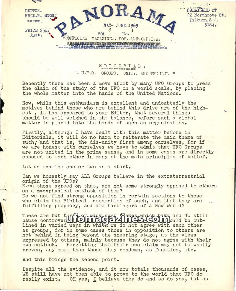 Cover of Panorama (Stone) issue 3: PANORAMA