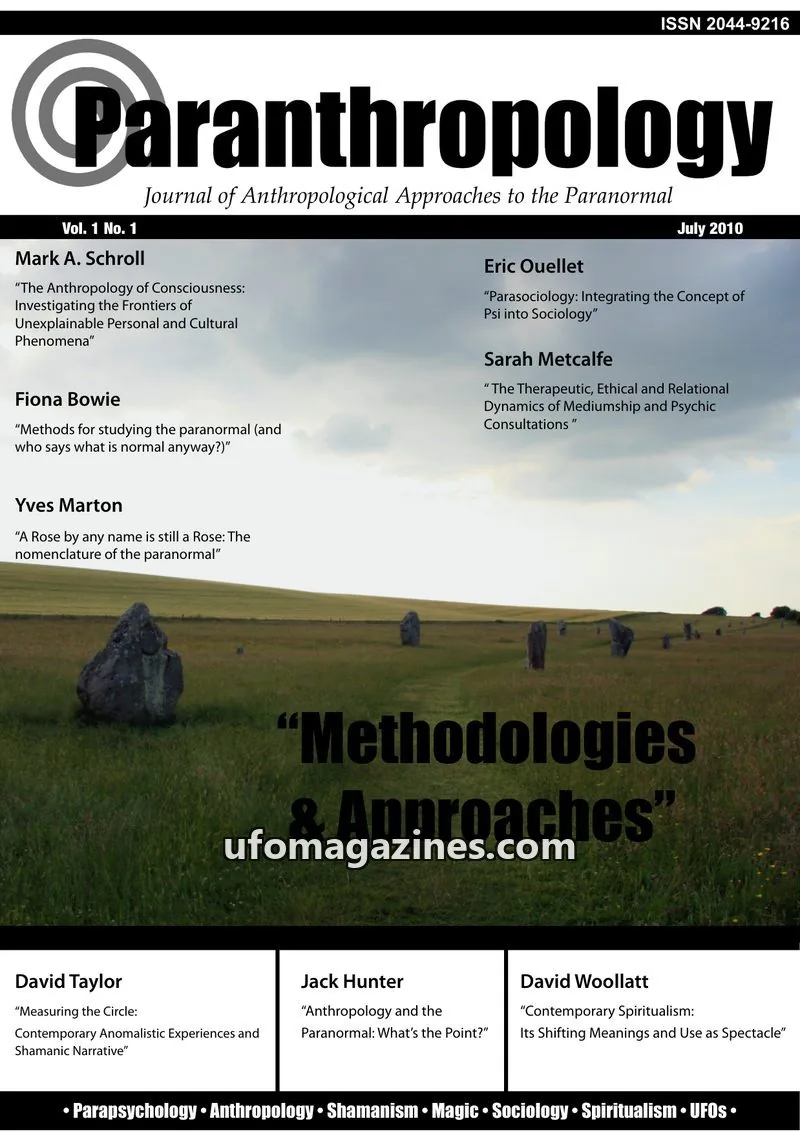 Cover of Paranthropology issue Vol. 1 No. 1: Paranthropology