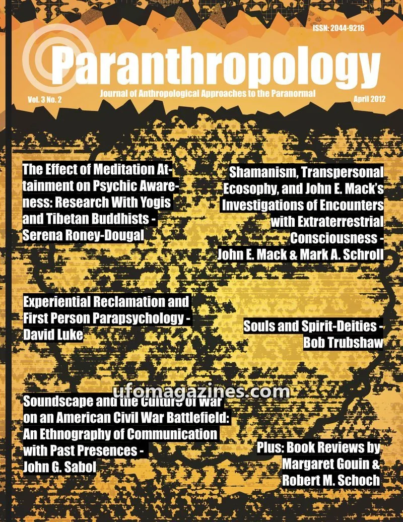 Cover of Paranthropology issue Vol. 3 No. 2: Paranthropology