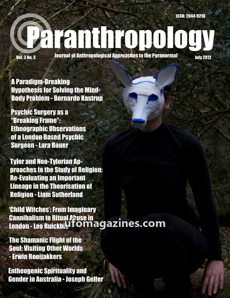 Cover of Paranthropology issue Vol. 3 No. 3: Paranthropology