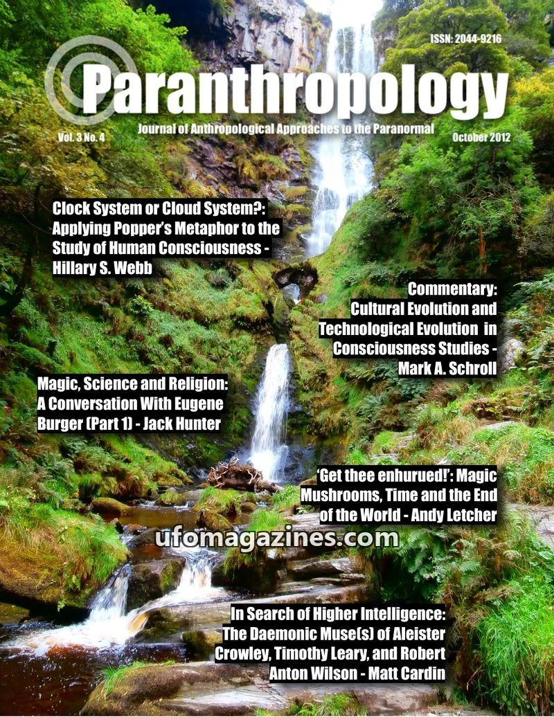 Cover of Paranthropology issue Vol. 3 No. 4: Paranthropology