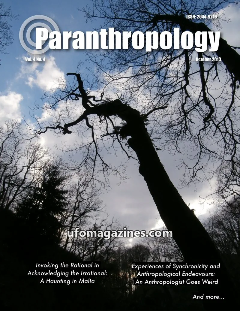 Cover of Paranthropology issue Vol. 4 No. 4: Paranthropology