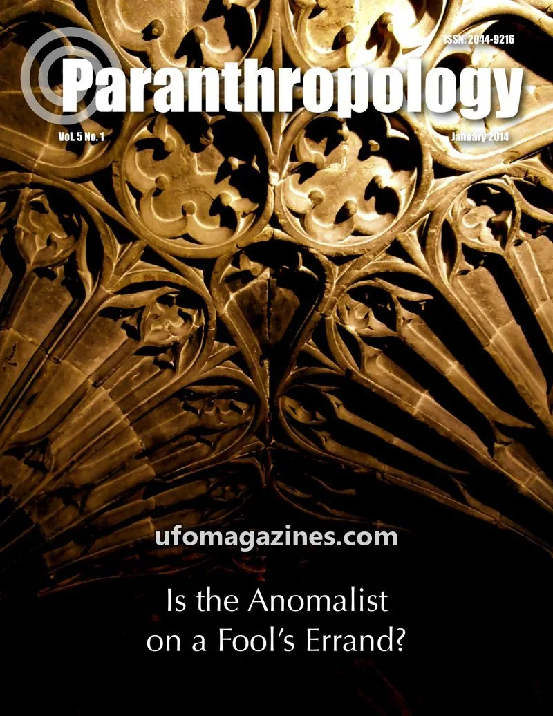 Cover of Paranthropology issue Vol. 5 No. 1: Paranthropology