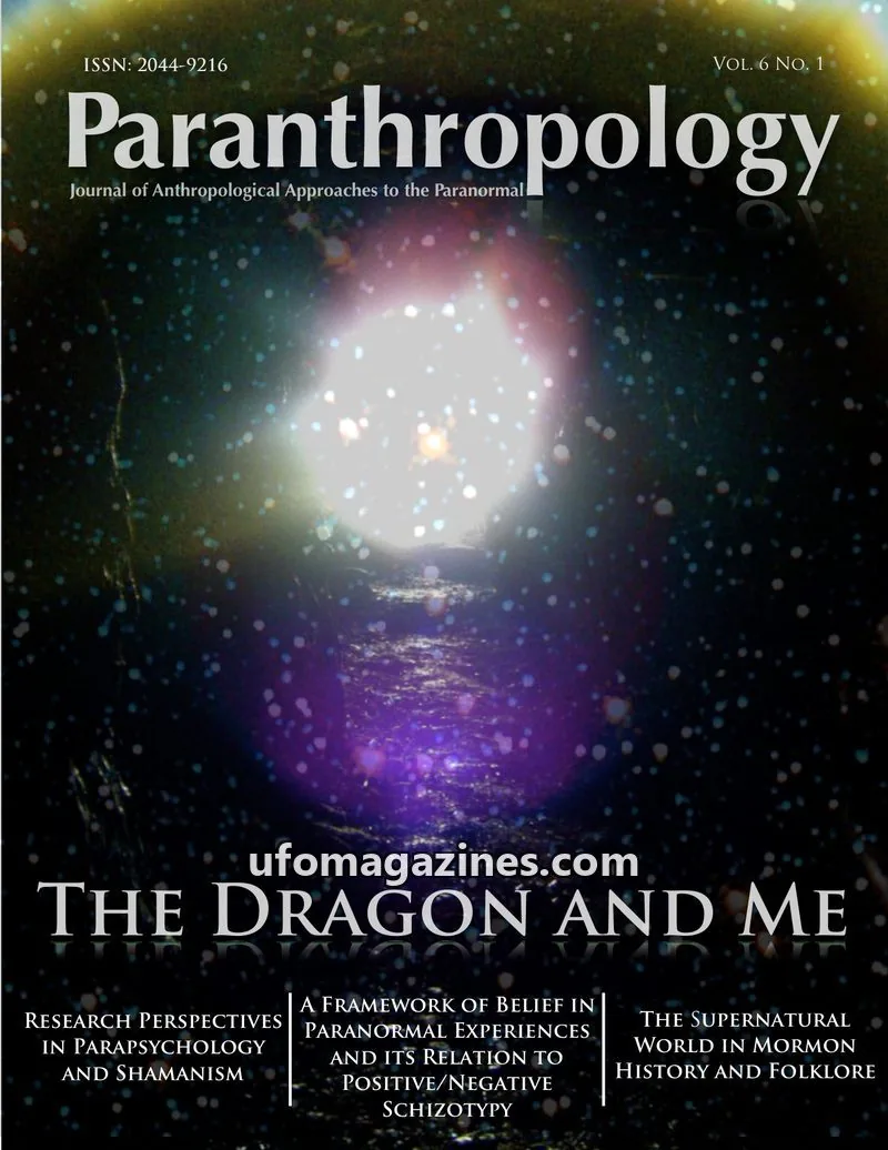 Cover of Paranthropology issue Vol. 6 No. 1: Paranthropology