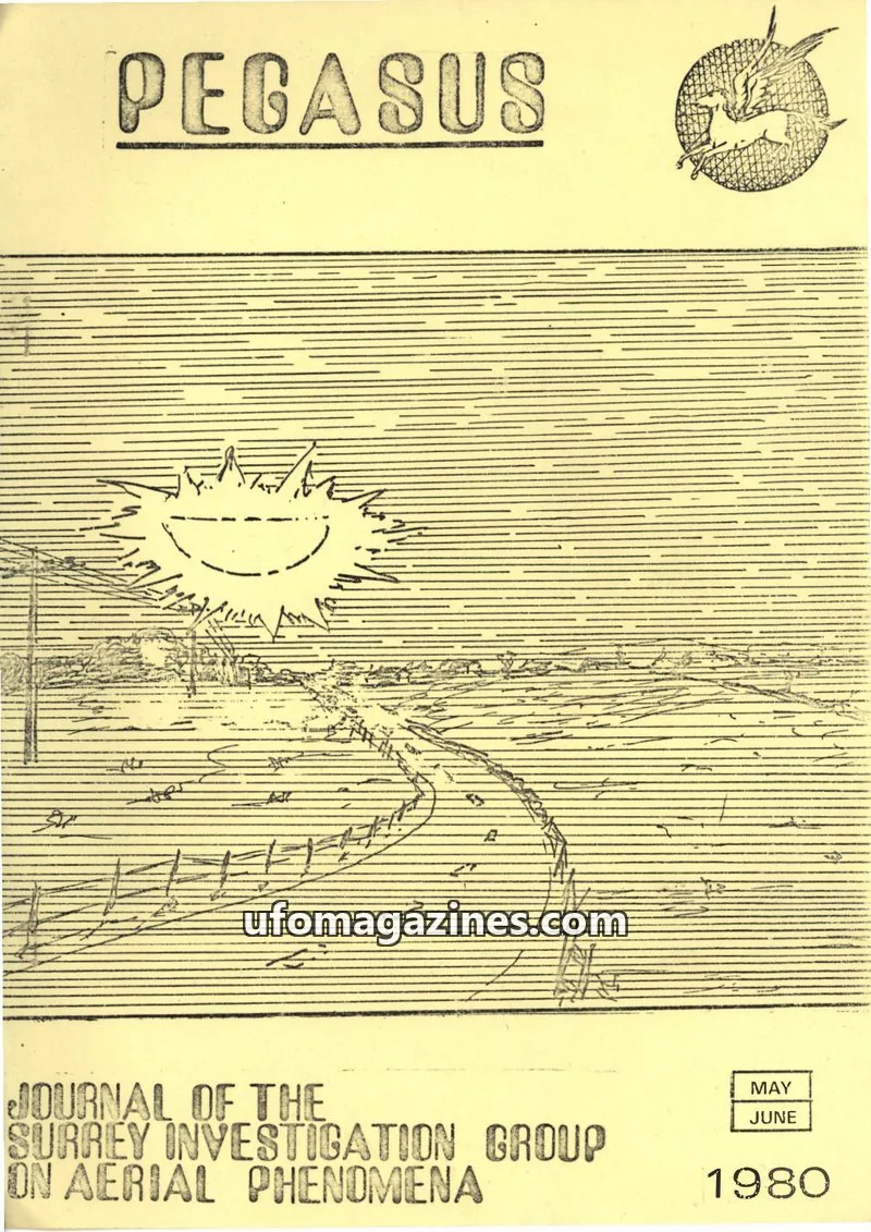 Cover of SURREY INVESTIGATION GROUP ON AERIAL PHENOMENA issue MAY/JUNE: PEGASUS
