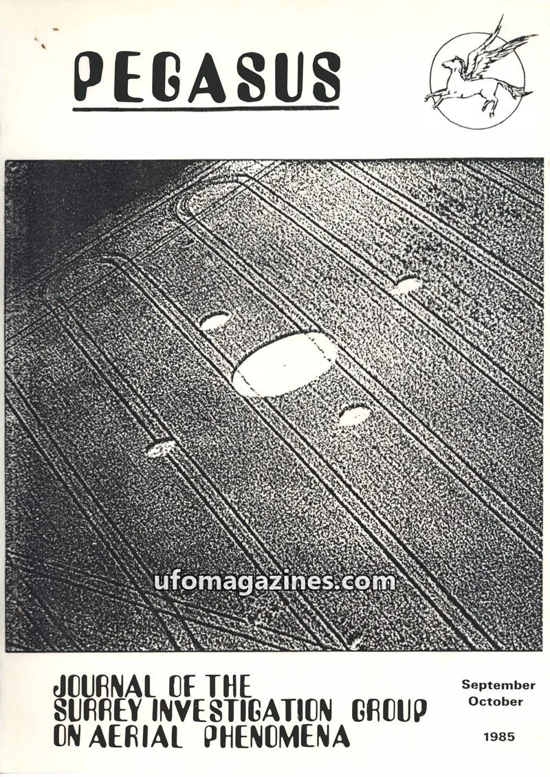 Cover of Surrey Investigation Group on Aerial Phenomena issue September-October: PEGASUS