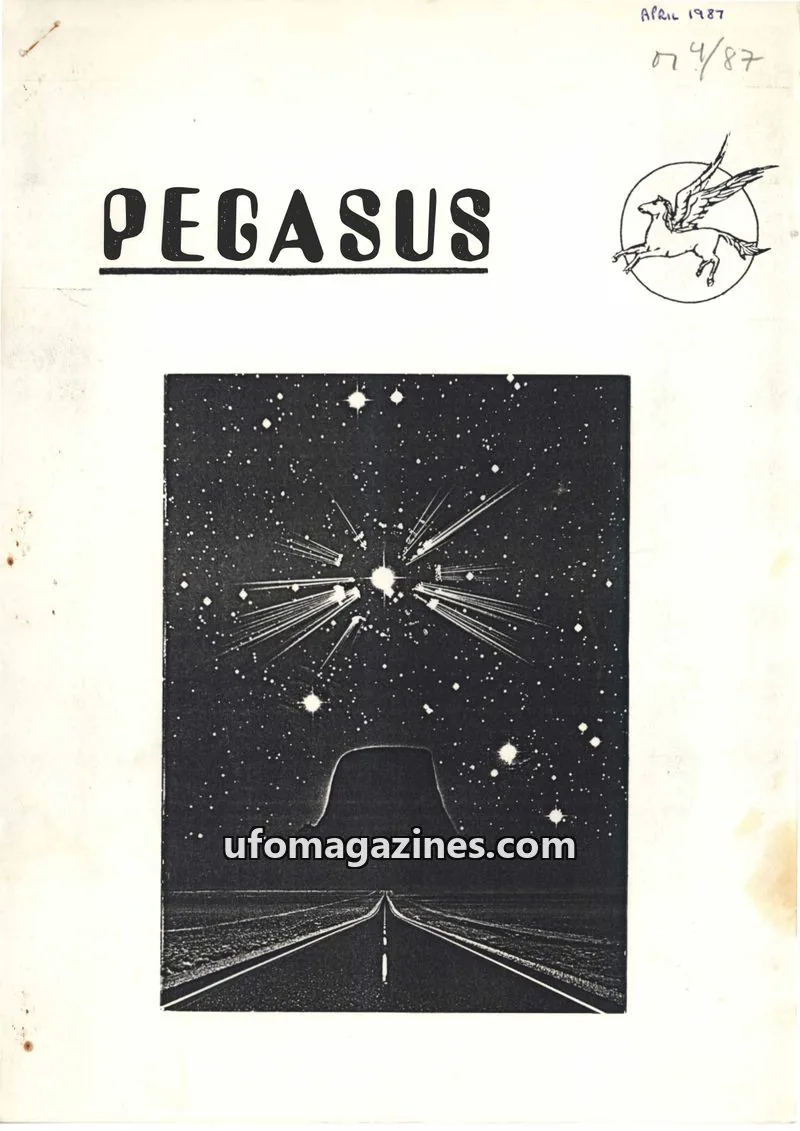Cover of SIGAP - Surrey Investigation Group on Aerial Phenomena issue April 1987: PEGASUS