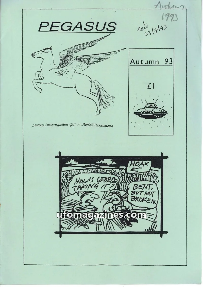 Cover of SIGAP issue Autumn 93: PEGASUS