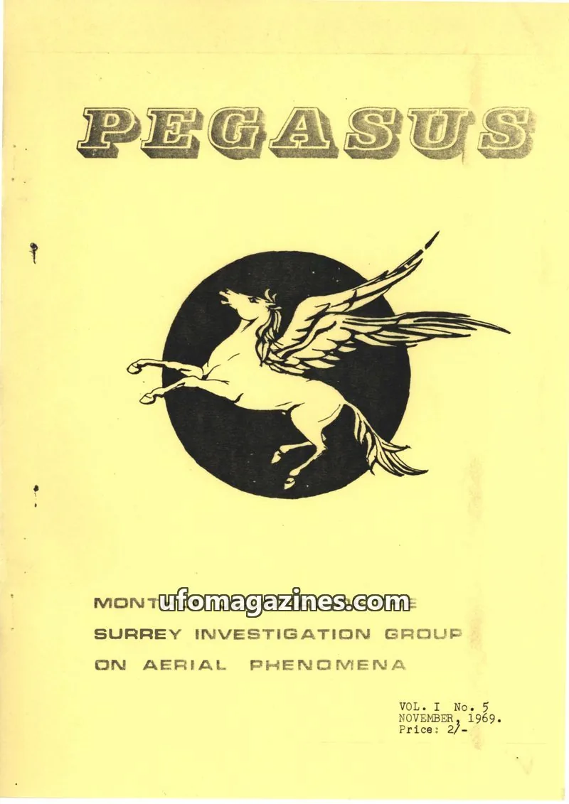 Cover of SURREY INVESTIGATION GROUP issue No. 5: PEGASUS