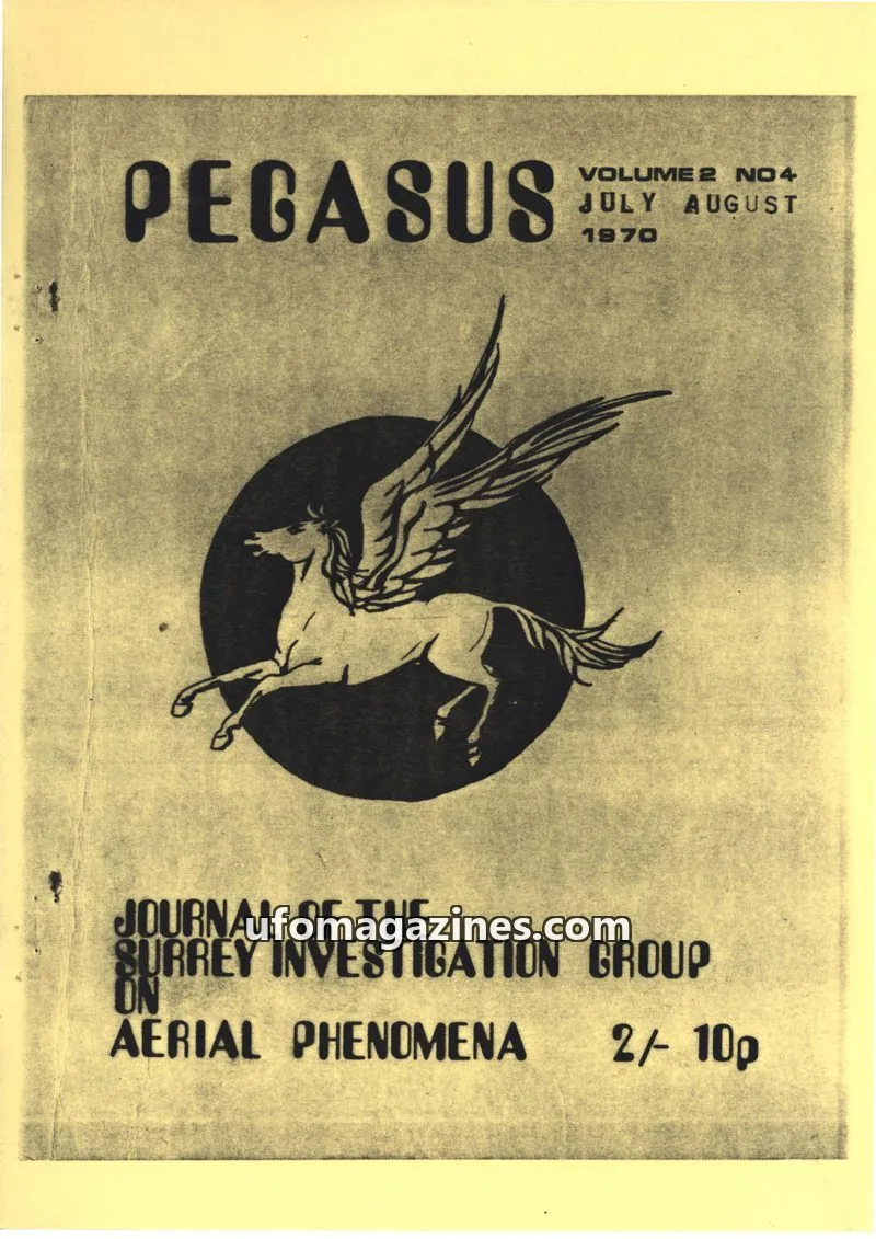 Cover of SURREY INVESTIGATION GROUP ON AERIAL PHENOMENA issue VOL. II No. 4: PEGASUS