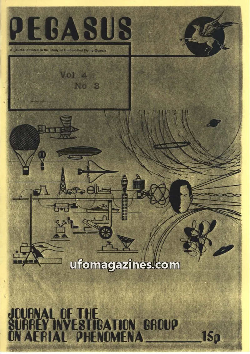 Cover of Surrey Investigation Group on Aerial Phenomena issue 3: PEGASUS