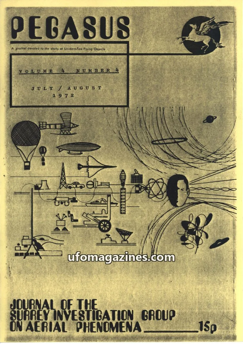 Cover of Surrey Investigation Group on Aerial Phenomena issue 4: PEGASUS
