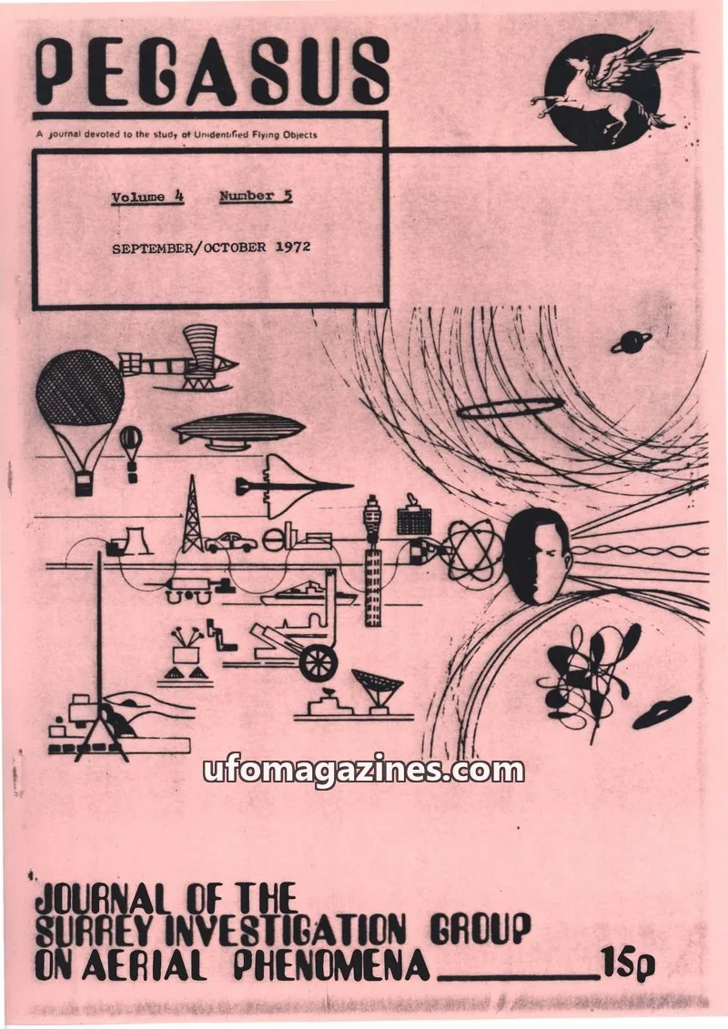 Cover of SURREY INVESTIGATION GROUP ON AERIAL PHENOMENA issue 5: PEGASUS