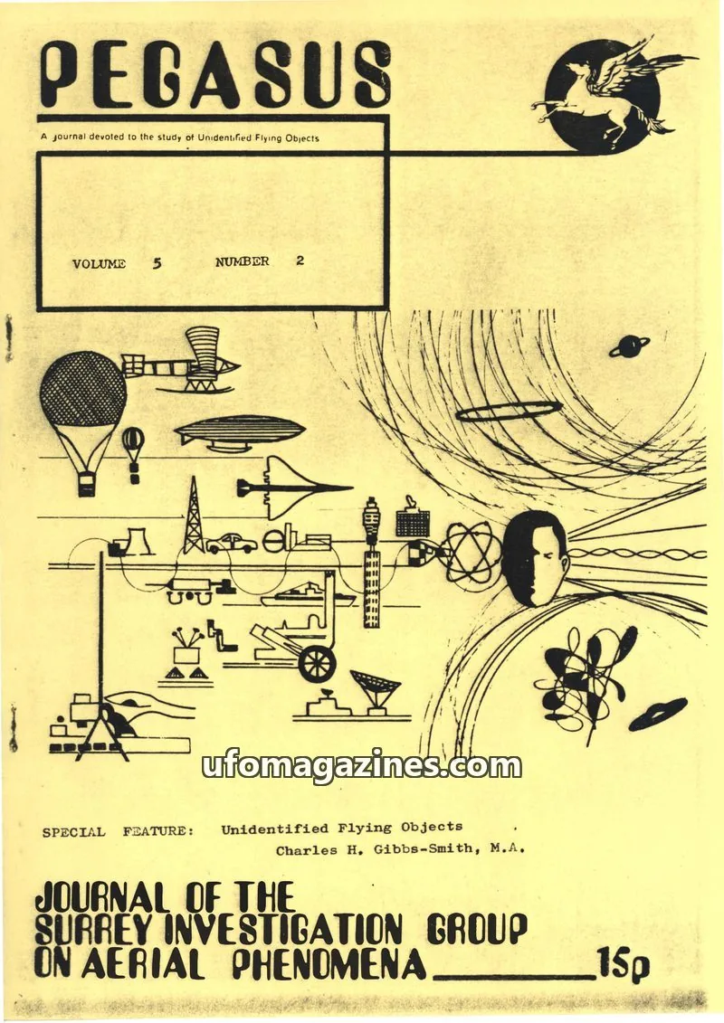 Cover of SURREY INVESTIGATION GROUP ON AERIAL PHENOMENA issue 2: PEGASUS